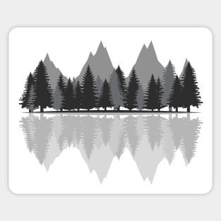 MOUNTAIN FOREST || NATURE ILLUSTRATION Sticker